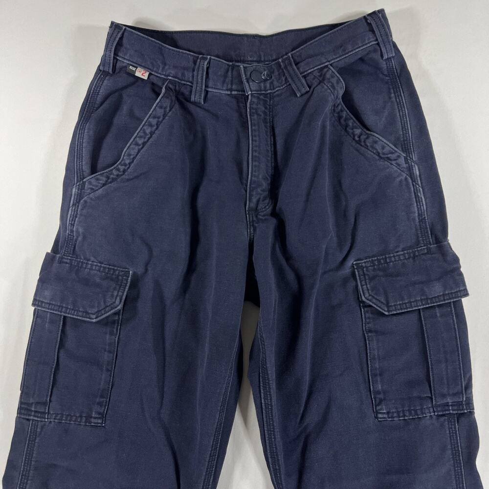 Carhartt FR Pants Mens 30x32 Work Pants Original Fit Cargo 2112 Cat 2 Blue - Picture 5 of 10